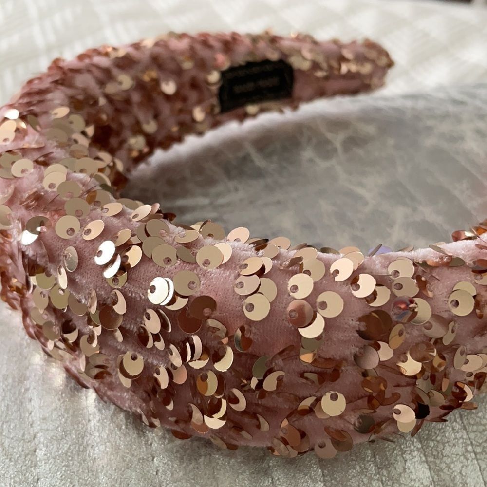 HP (BOUTIQUE) pink/gold sequined headband